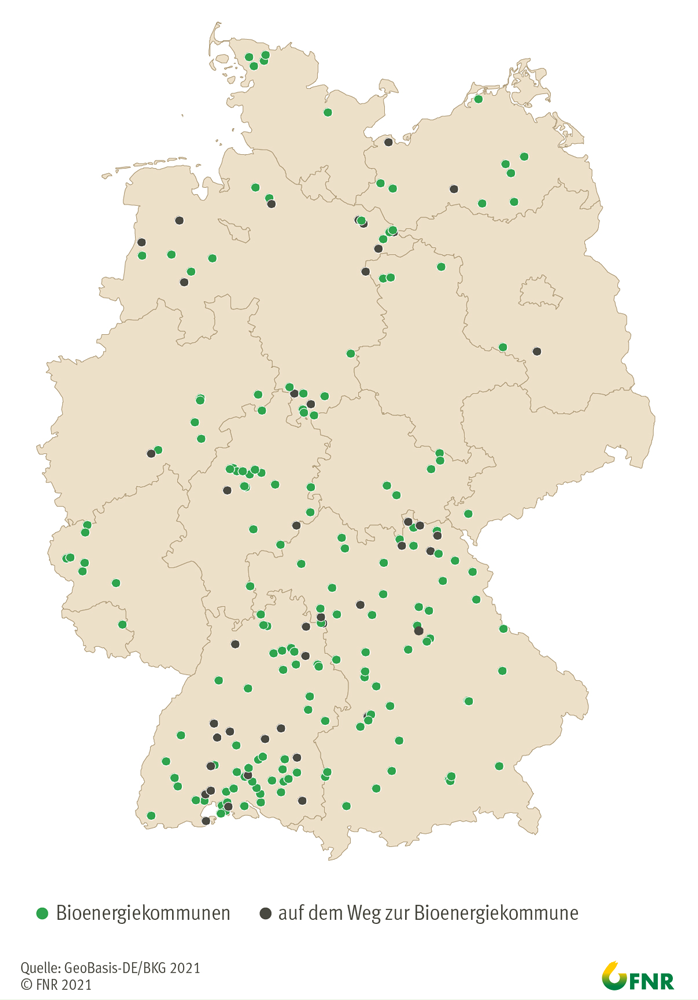 Bioenergiekommunen in Deutschland