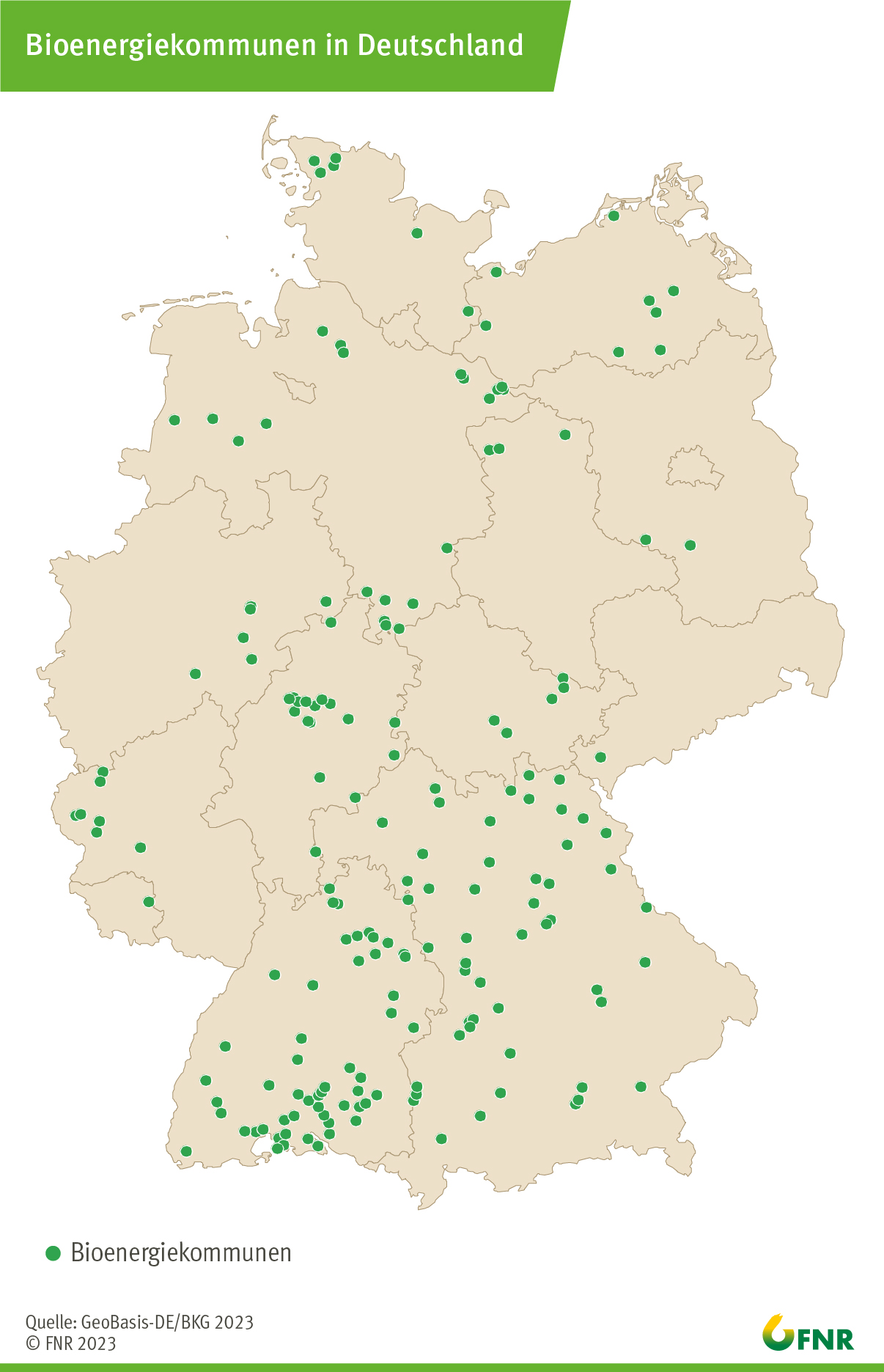 Bioenergiekommunen in Deutschland